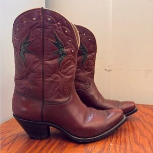 SOLD- Vintage Leather Western Boots
